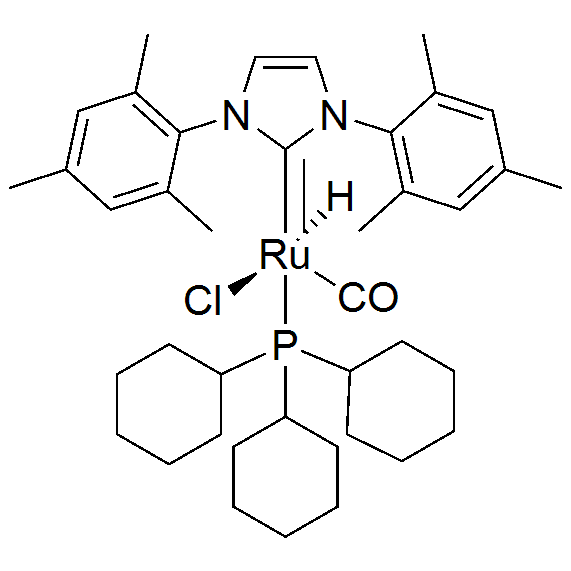 Ruthenium, carbonylchloro[1,3-dihydro-1,3-bis(2,4,6-trimethylphenyl)-2H-imidazol-2-ylidene]hydro(tricyclohexylphosphine), RuHCl(CO)(PCy3)(IMes)